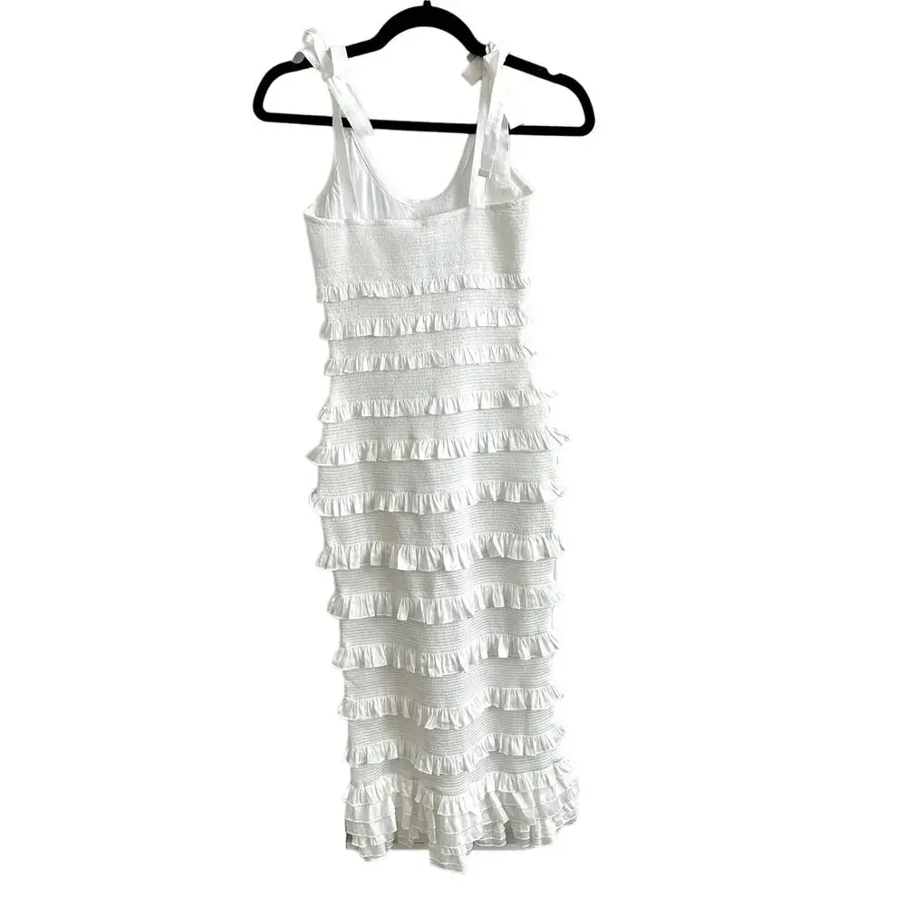 V. Chapman Lotus Tiered Midi Dress - Picture 3 of 5